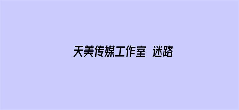 >天美传媒工作室 迷路空姐横幅海报图